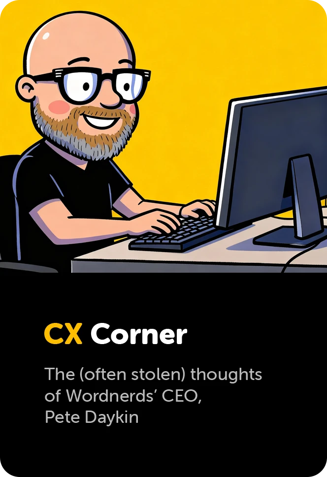 CX Corner—the fortnightly Voice of Customer newsletter from Wordnerds